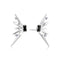 Silver Statement Spike Stud Earrings
